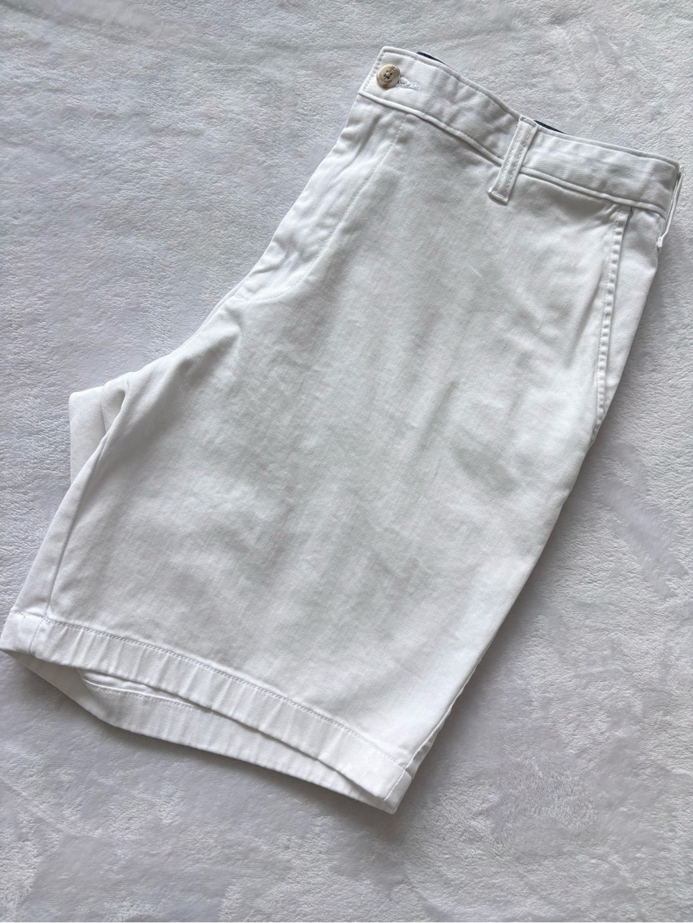 NAUTICA Men's White The Deck Stretch Classic Fit Flat Front Shorts--EUC--36 - Picture 9 of 11